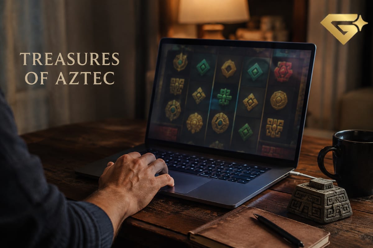 Treasures of Aztec guide explaining cascading wins and free spins
