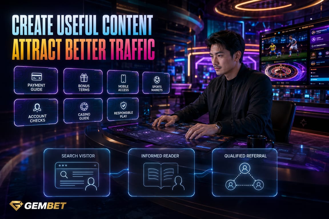 Affiliate content converting qualified betting traffic