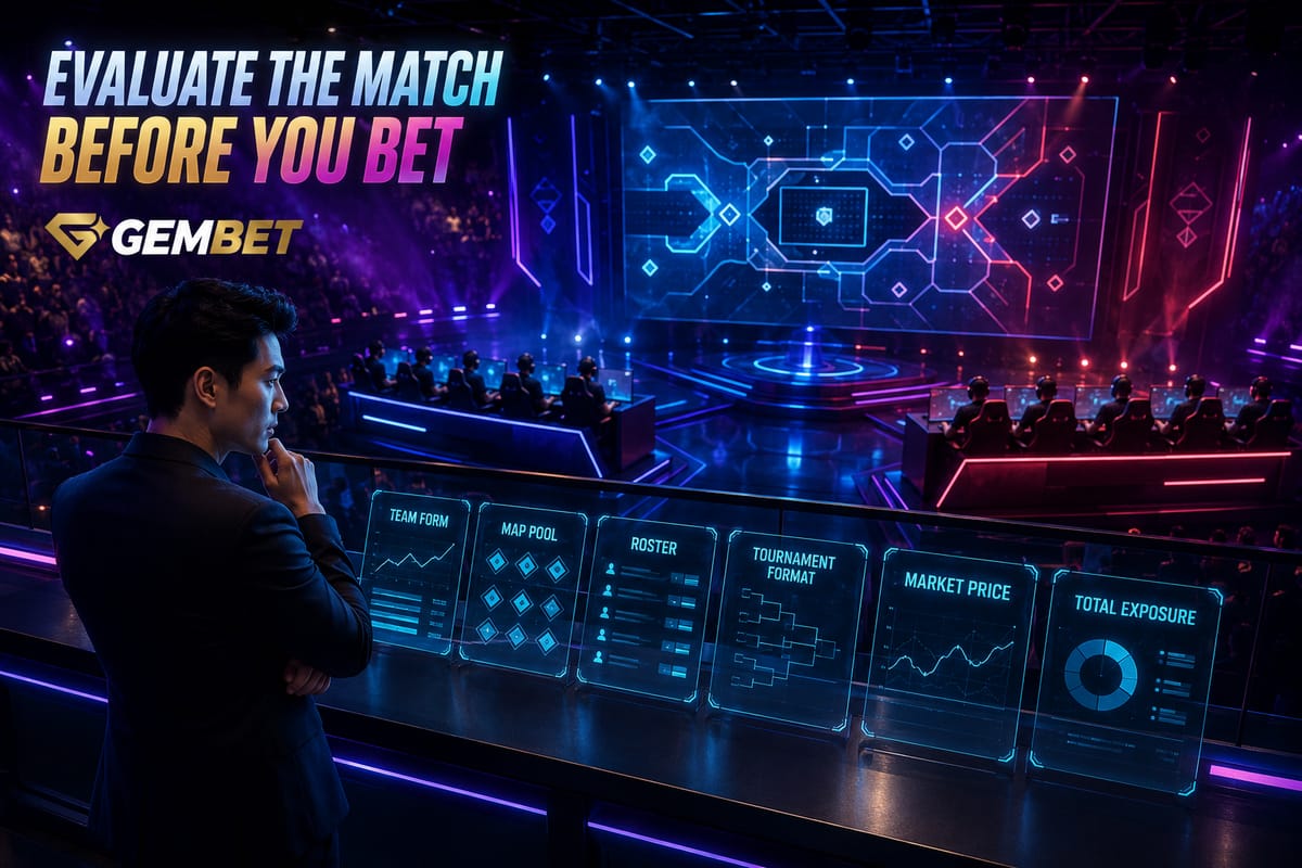 Esports betting match evaluation in Singapore