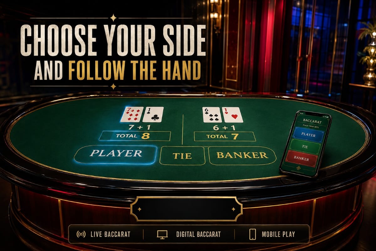 Baccarat online Singapore at GemBet SG with Player Banker and Tie betting