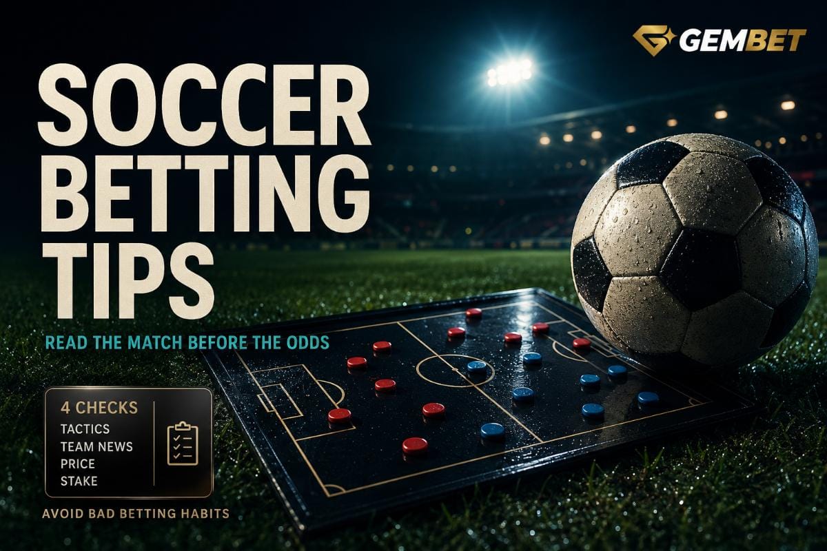 Soccer betting tips showing playing styles, league leaders and a structured betting routine