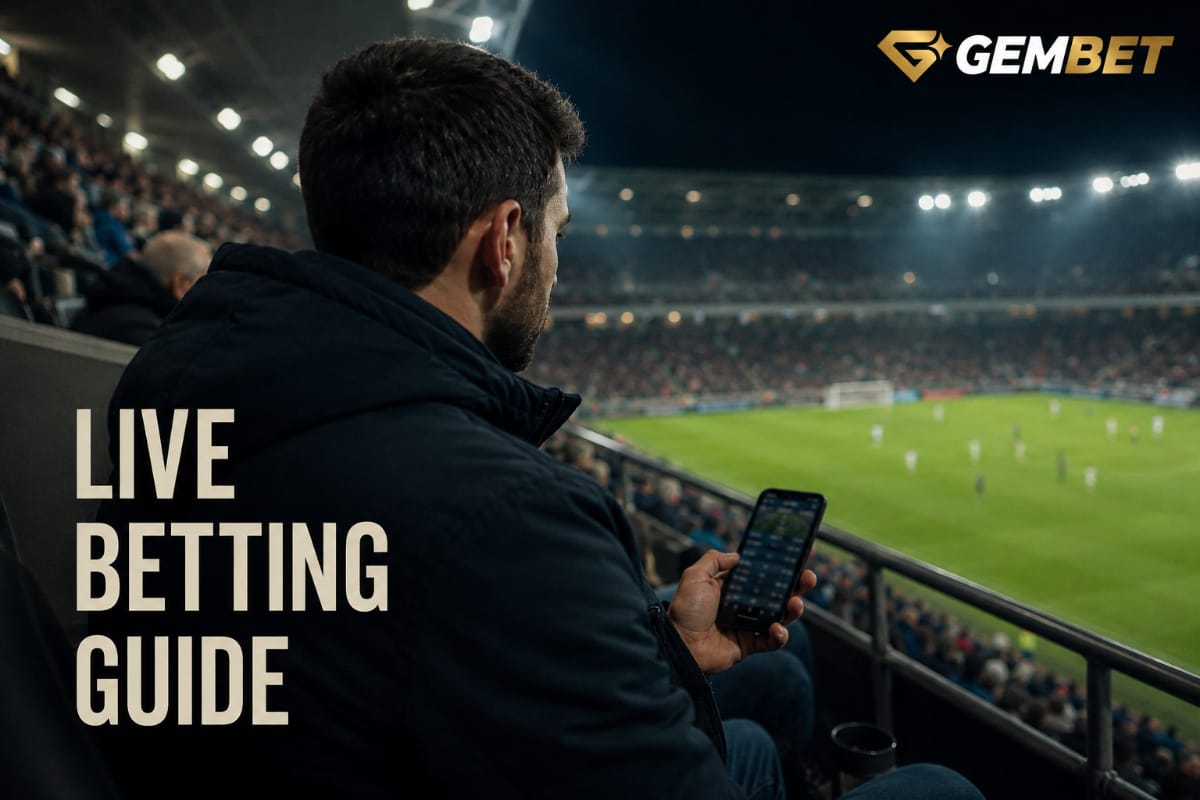 Live betting guide for following a football match and changing live odds