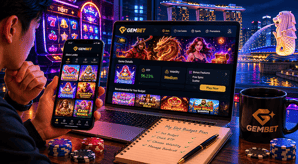 Online slots in Singapore player choosing games based on budget RTP and volatility